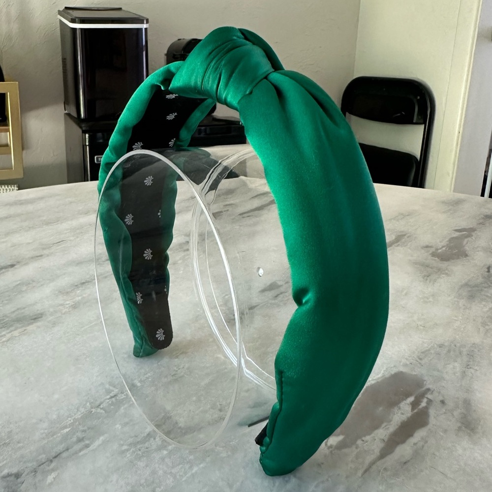 Emerald Silk Knotted Headband